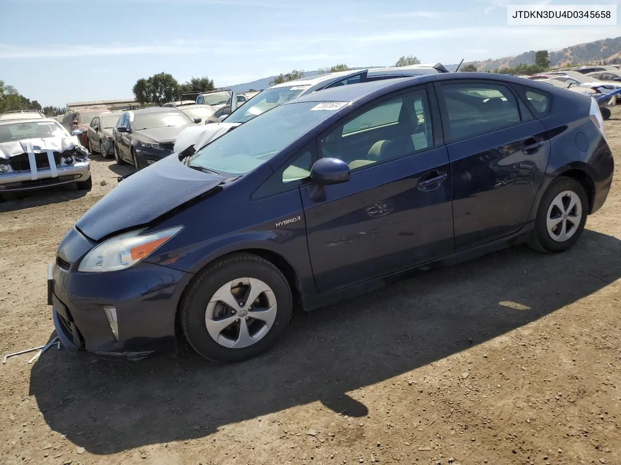 JTDKN3DU4D0345658 2013 Toyota Prius