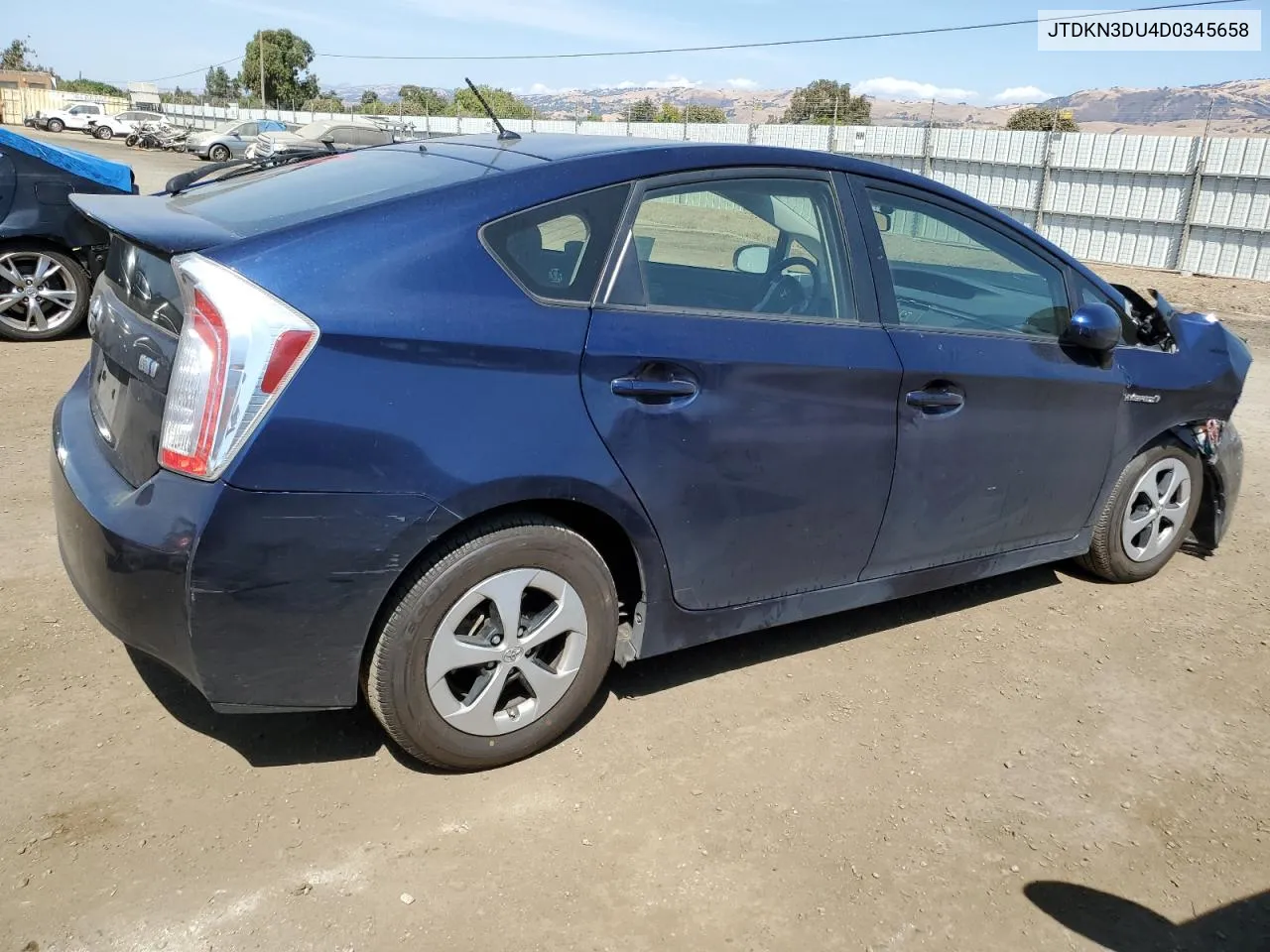 JTDKN3DU4D0345658 2013 Toyota Prius