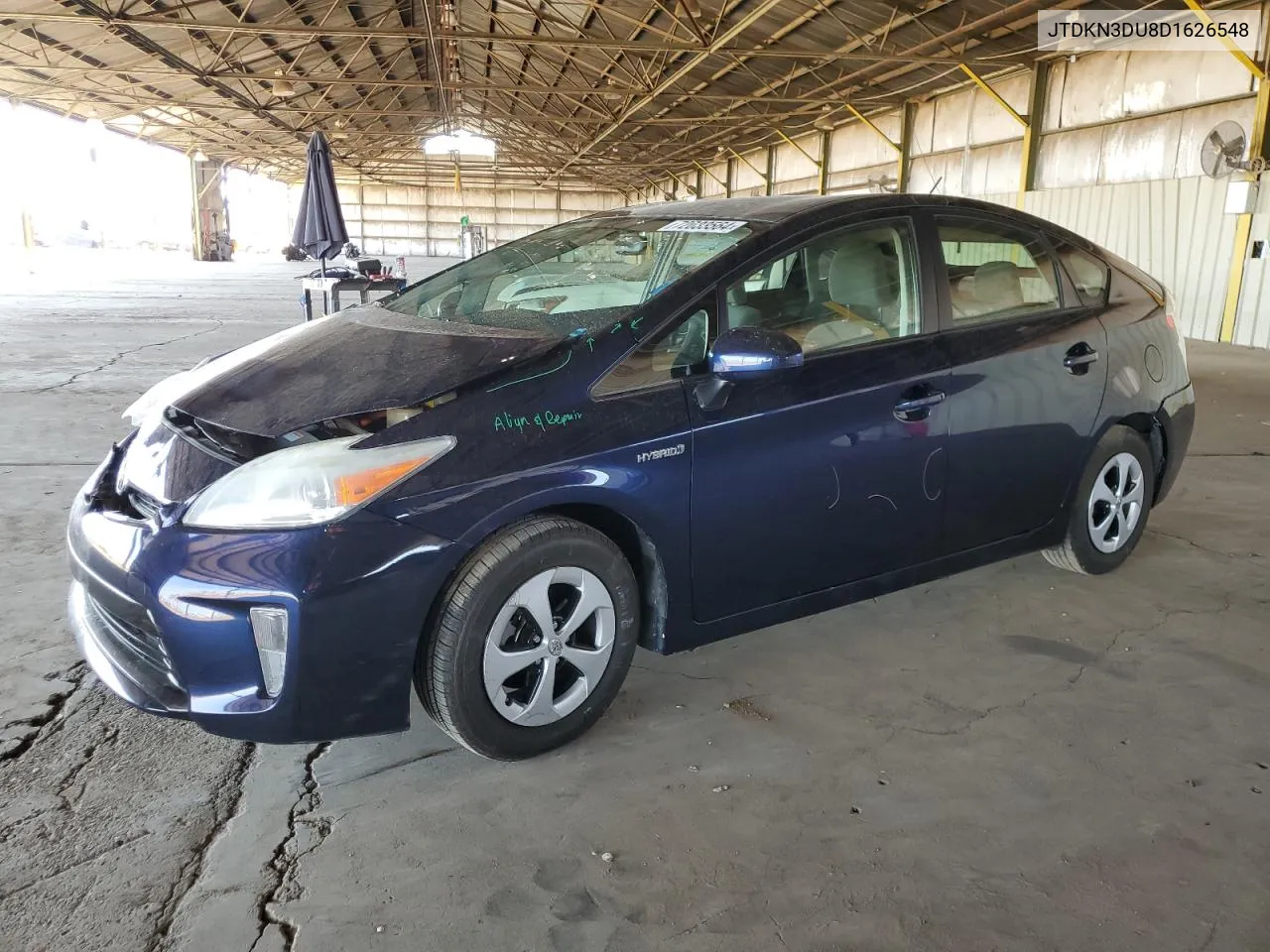 2013 Toyota Prius VIN: JTDKN3DU8D1626548 Lot: 72033564