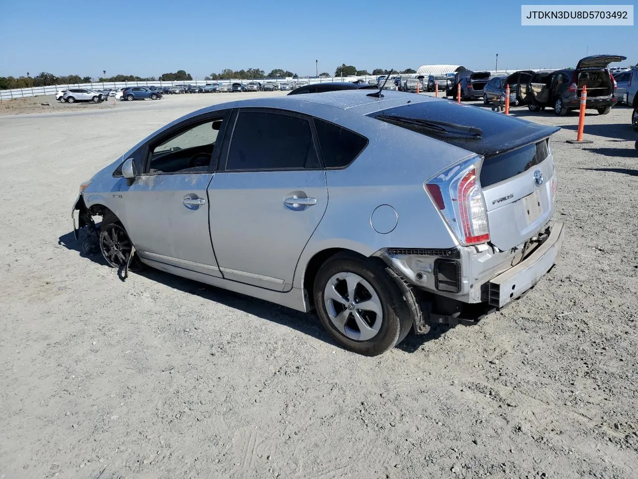 2013 Toyota Prius VIN: JTDKN3DU8D5703492 Lot: 72085804