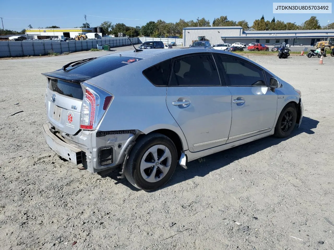 2013 Toyota Prius VIN: JTDKN3DU8D5703492 Lot: 72085804