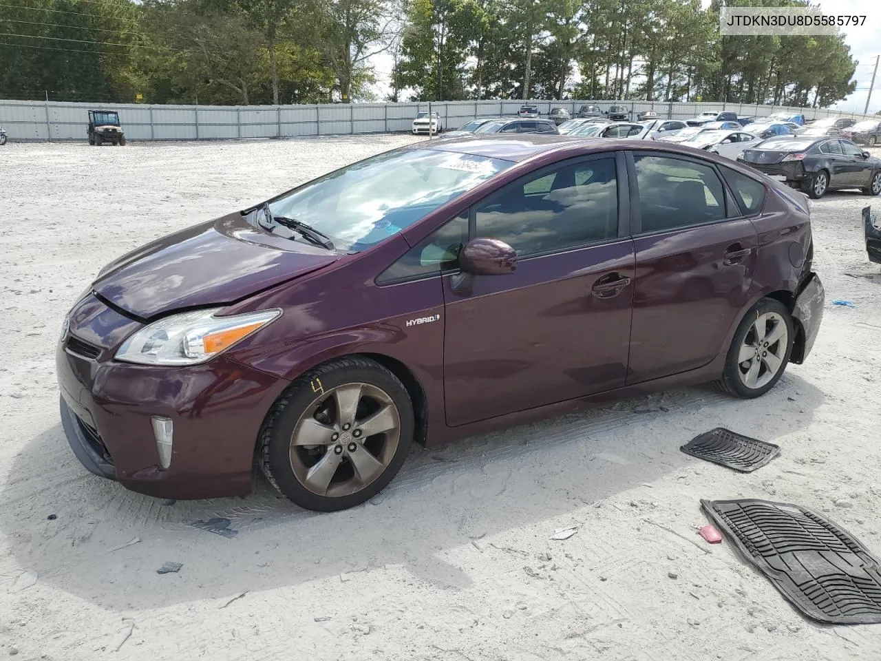 2013 Toyota Prius VIN: JTDKN3DU8D5585797 Lot: 72086454