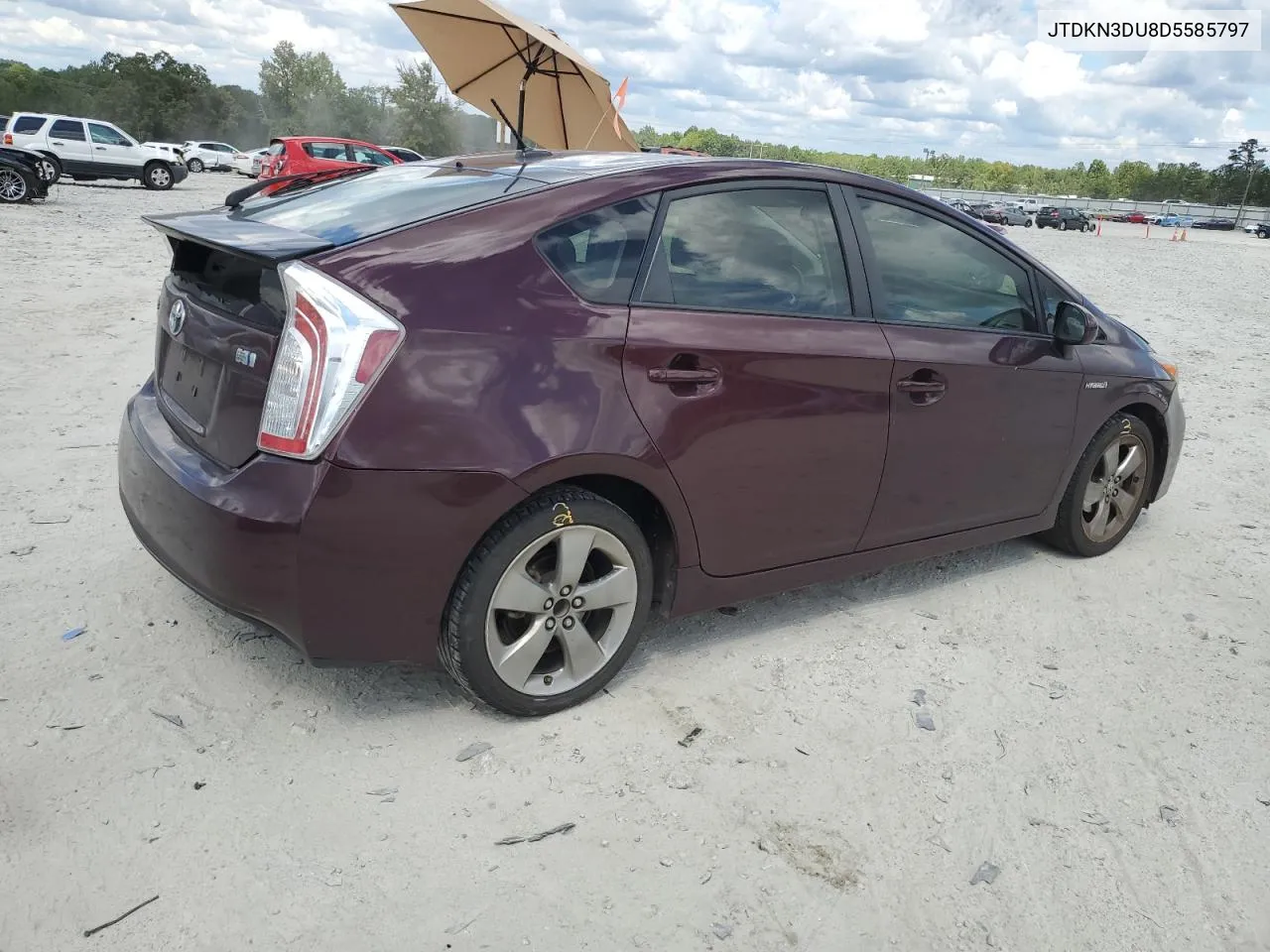 2013 Toyota Prius VIN: JTDKN3DU8D5585797 Lot: 72086454