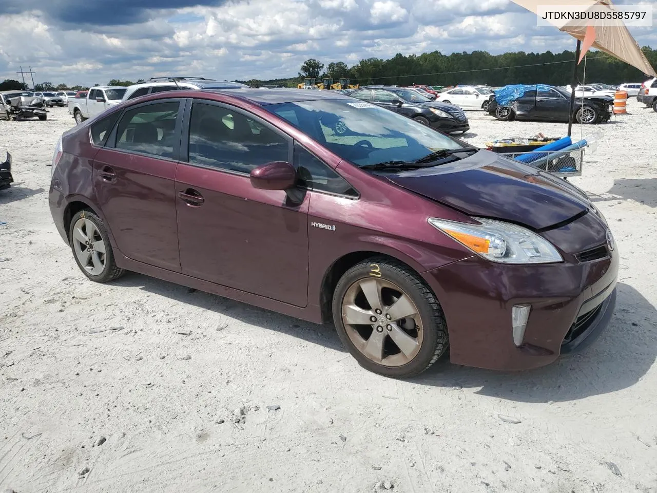 2013 Toyota Prius VIN: JTDKN3DU8D5585797 Lot: 72086454