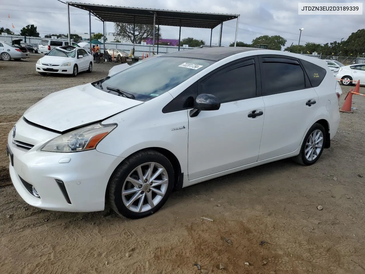 2013 Toyota Prius V VIN: JTDZN3EU2D3189339 Lot: 72201734