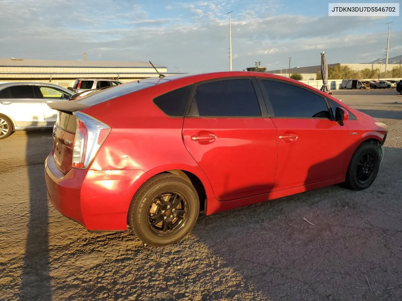 2013 Toyota Prius VIN: JTDKN3DU7D5546702 Lot: 72273084