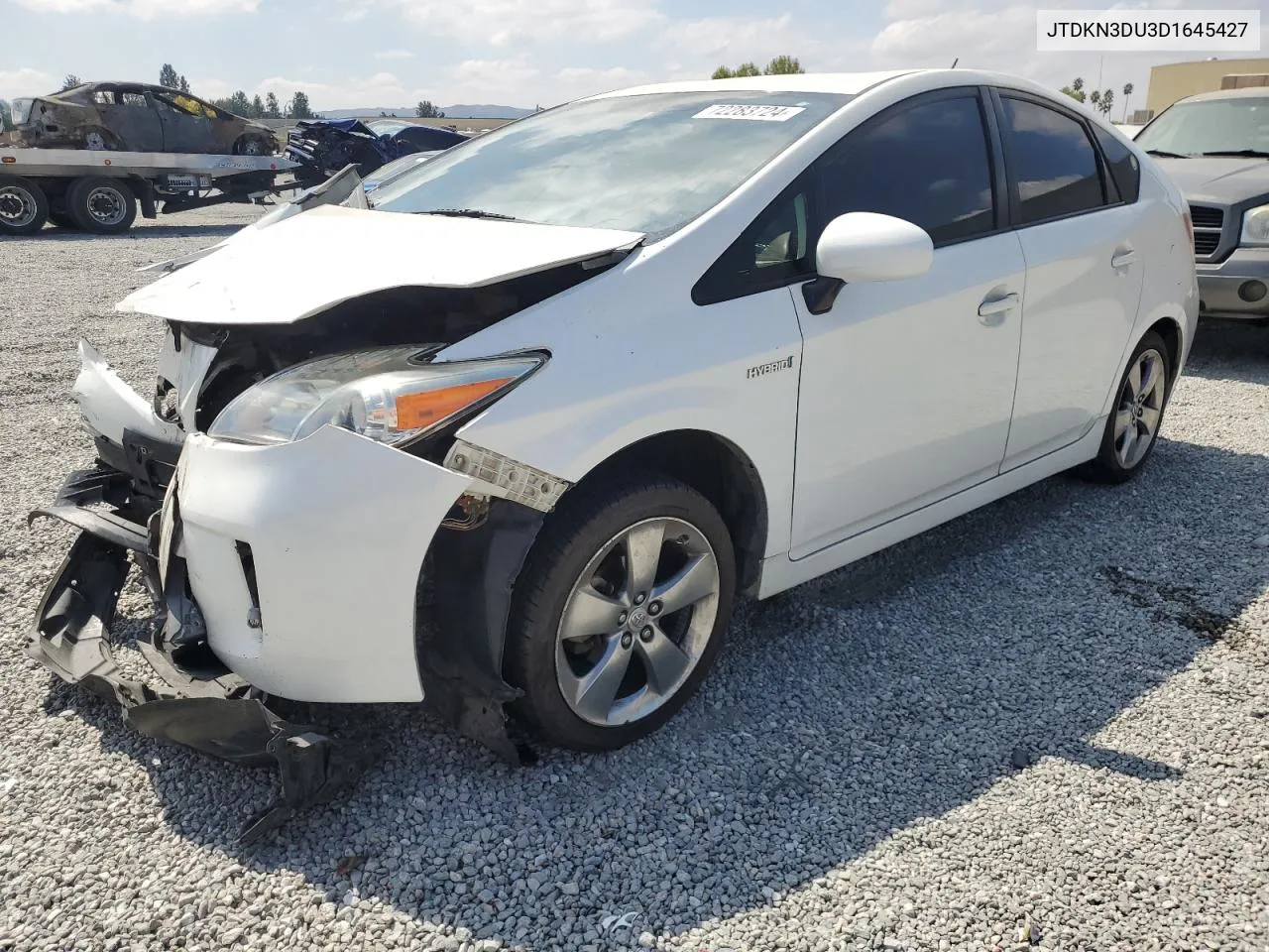 2013 Toyota Prius VIN: JTDKN3DU3D1645427 Lot: 72283724