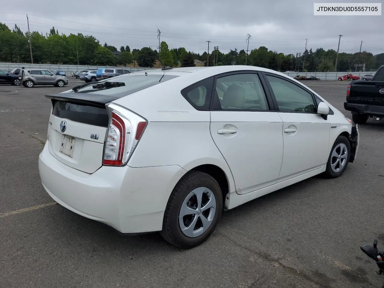 2013 Toyota Prius VIN: JTDKN3DU0D5557105 Lot: 72285624