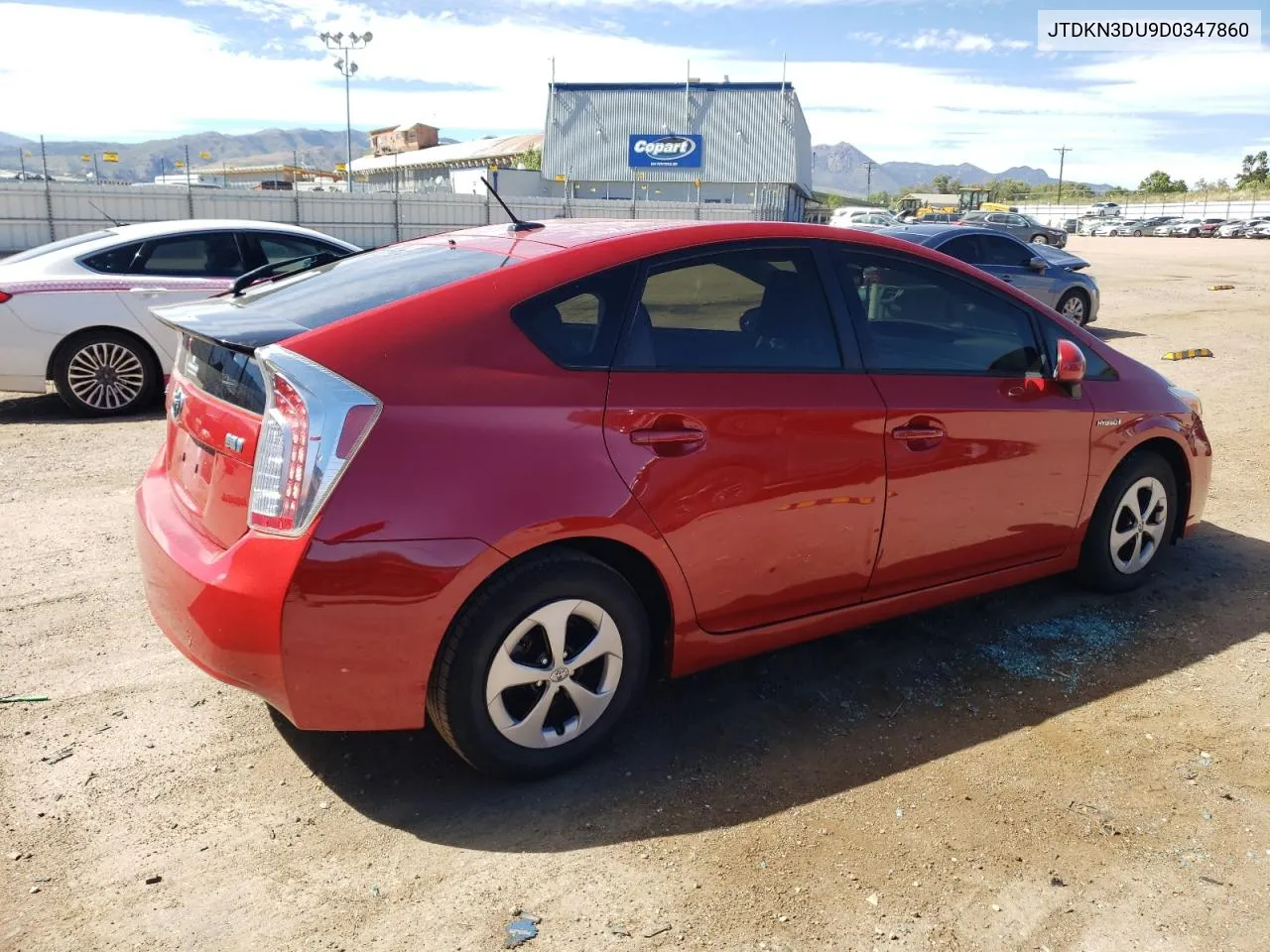 2013 Toyota Prius VIN: JTDKN3DU9D0347860 Lot: 72334334