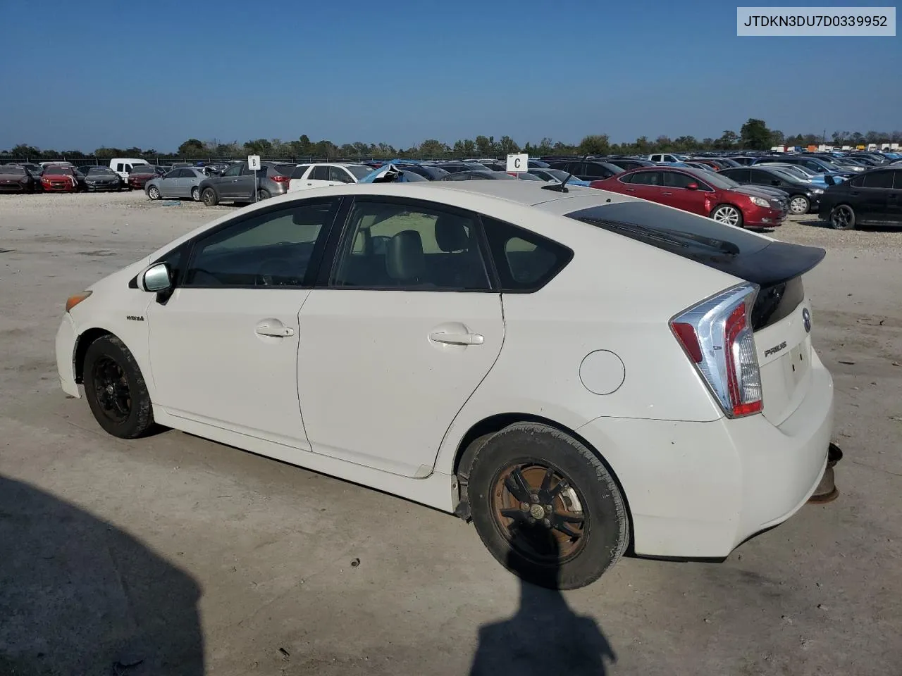 2013 Toyota Prius VIN: JTDKN3DU7D0339952 Lot: 72339714