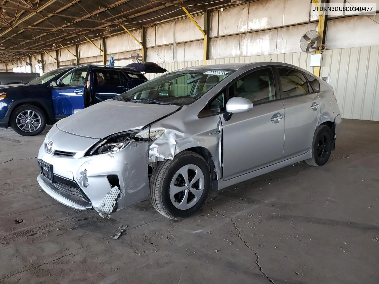 JTDKN3DU8D0340477 2013 Toyota Prius