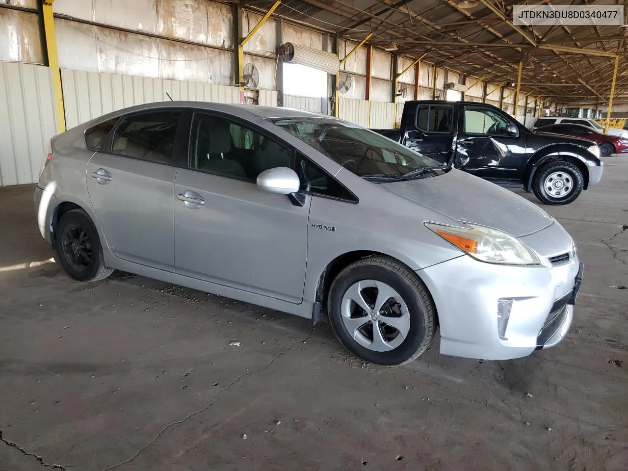 2013 Toyota Prius VIN: JTDKN3DU8D0340477 Lot: 72371474