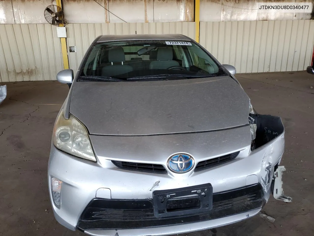 JTDKN3DU8D0340477 2013 Toyota Prius