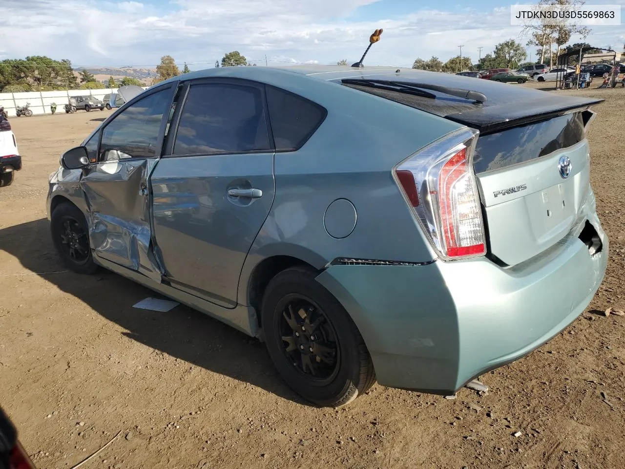 2013 Toyota Prius VIN: JTDKN3DU3D5569863 Lot: 72435984