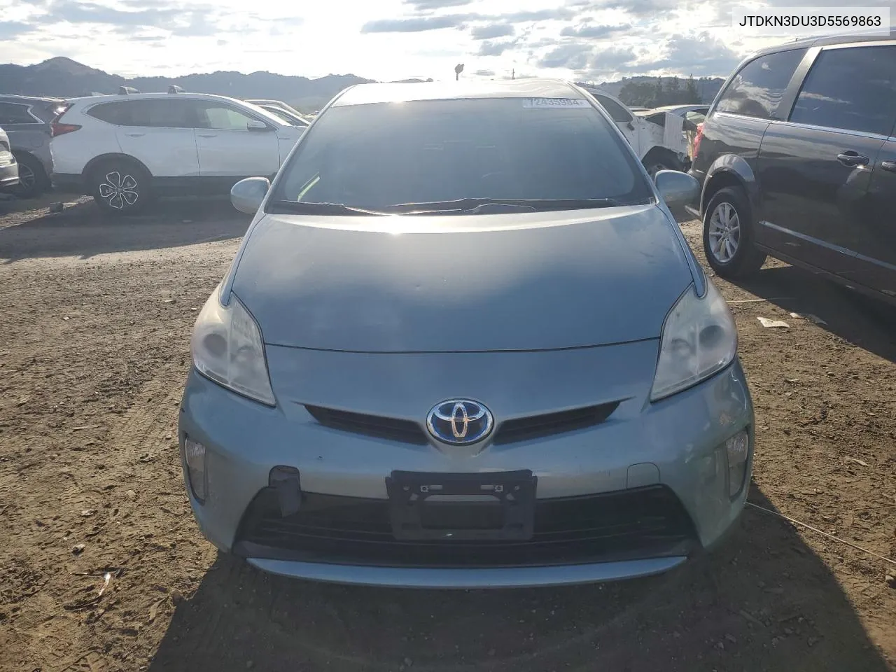 2013 Toyota Prius VIN: JTDKN3DU3D5569863 Lot: 72435984