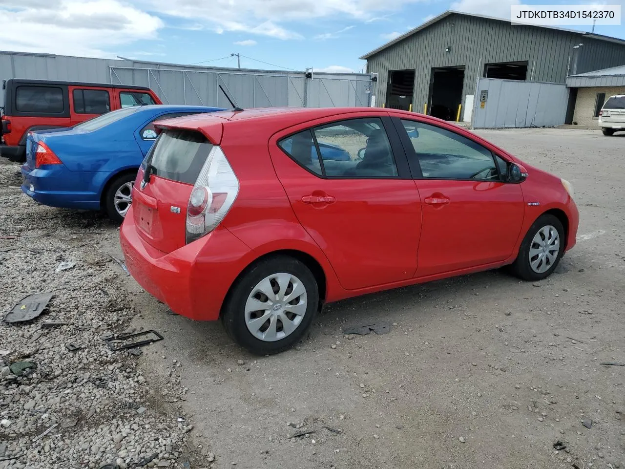 2013 Toyota Prius C VIN: JTDKDTB34D1542370 Lot: 72497534