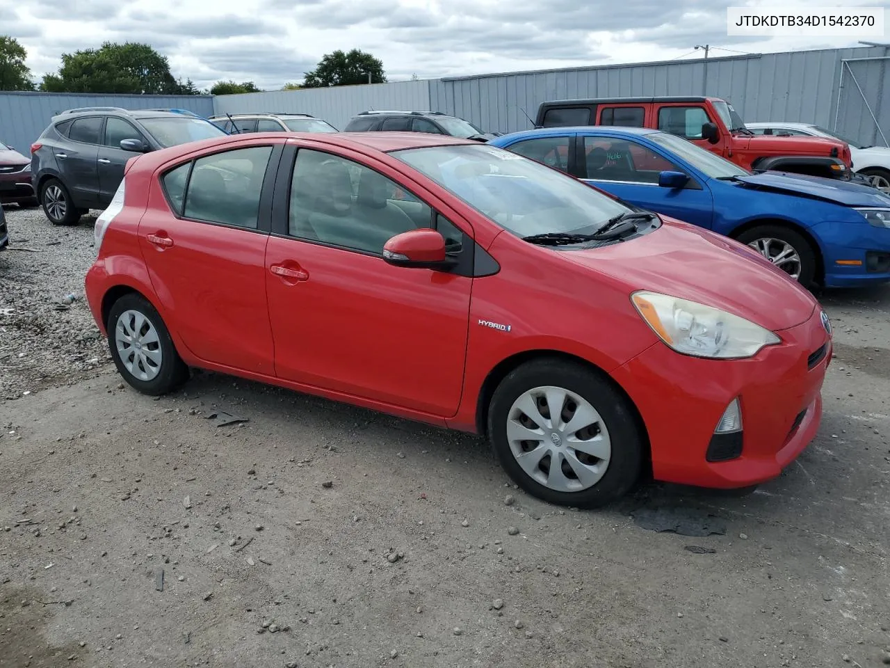 2013 Toyota Prius C VIN: JTDKDTB34D1542370 Lot: 72497534