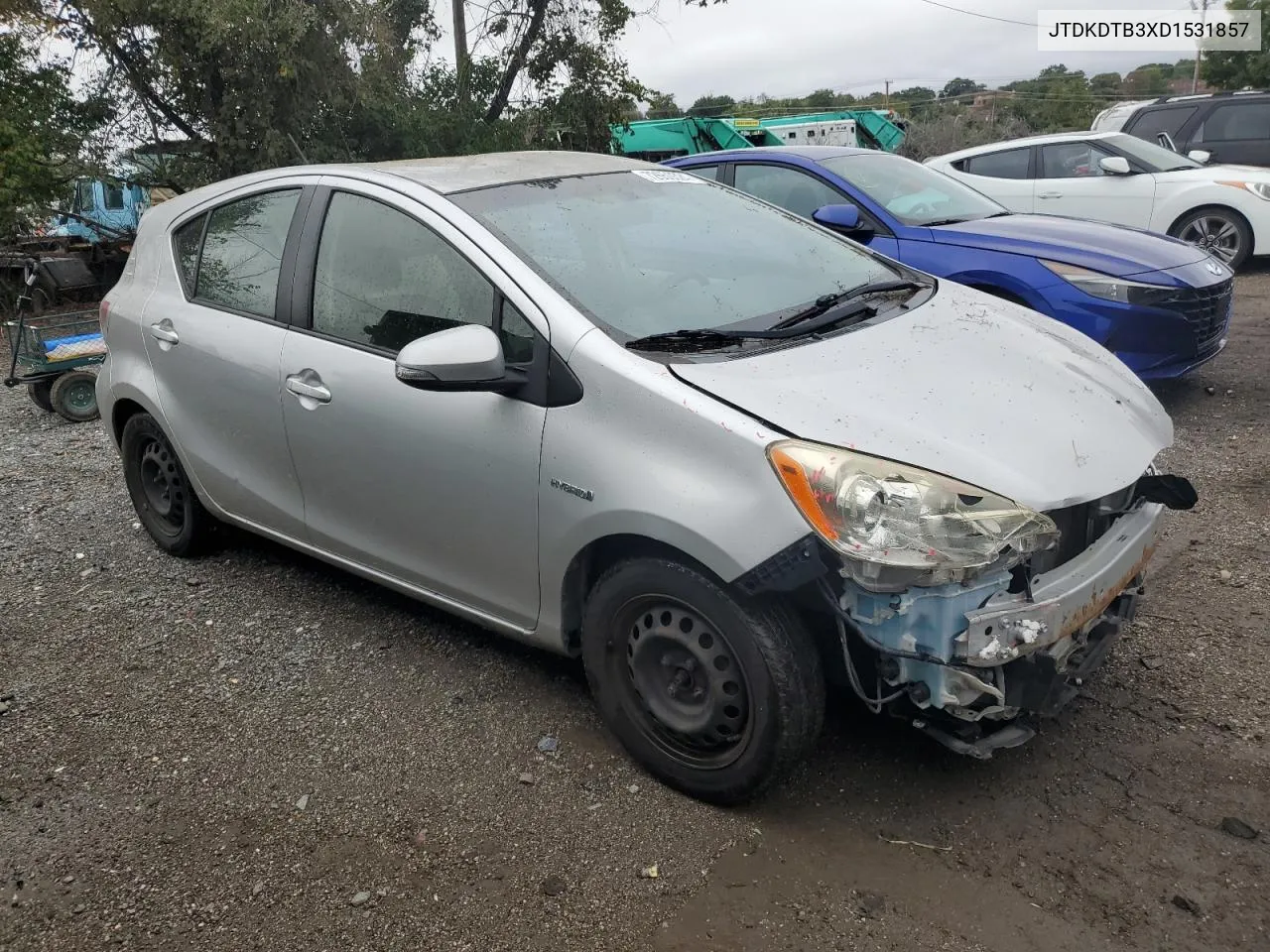 2013 Toyota Prius C VIN: JTDKDTB3XD1531857 Lot: 72650524