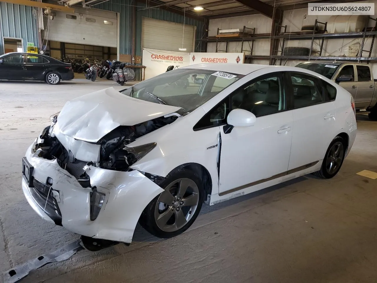 2013 Toyota Prius VIN: JTDKN3DU6D5624807 Lot: 72738574