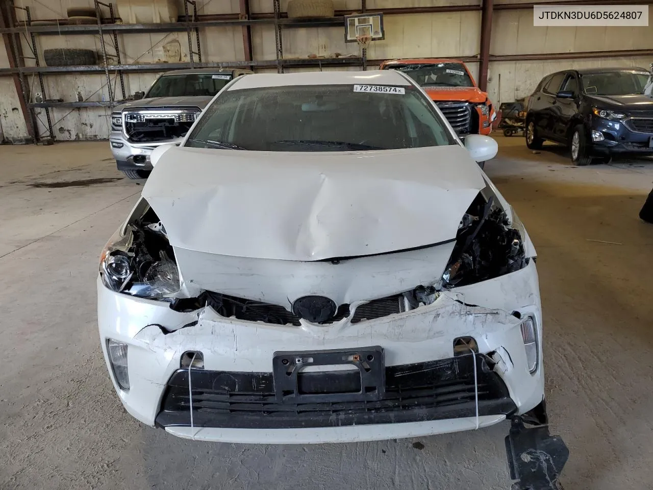 2013 Toyota Prius VIN: JTDKN3DU6D5624807 Lot: 72738574