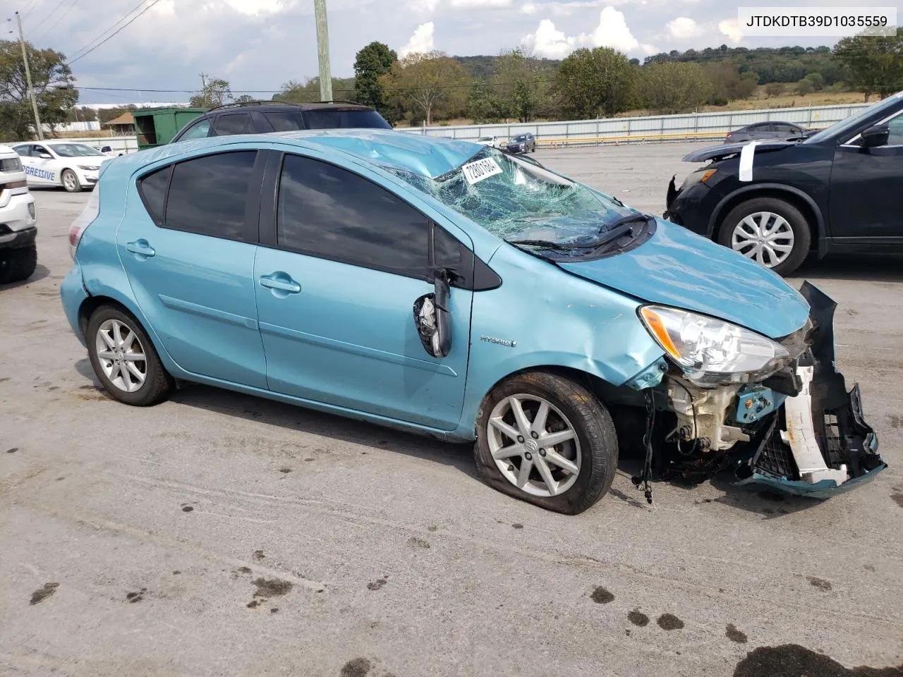 2013 Toyota Prius C VIN: JTDKDTB39D1035559 Lot: 72801684