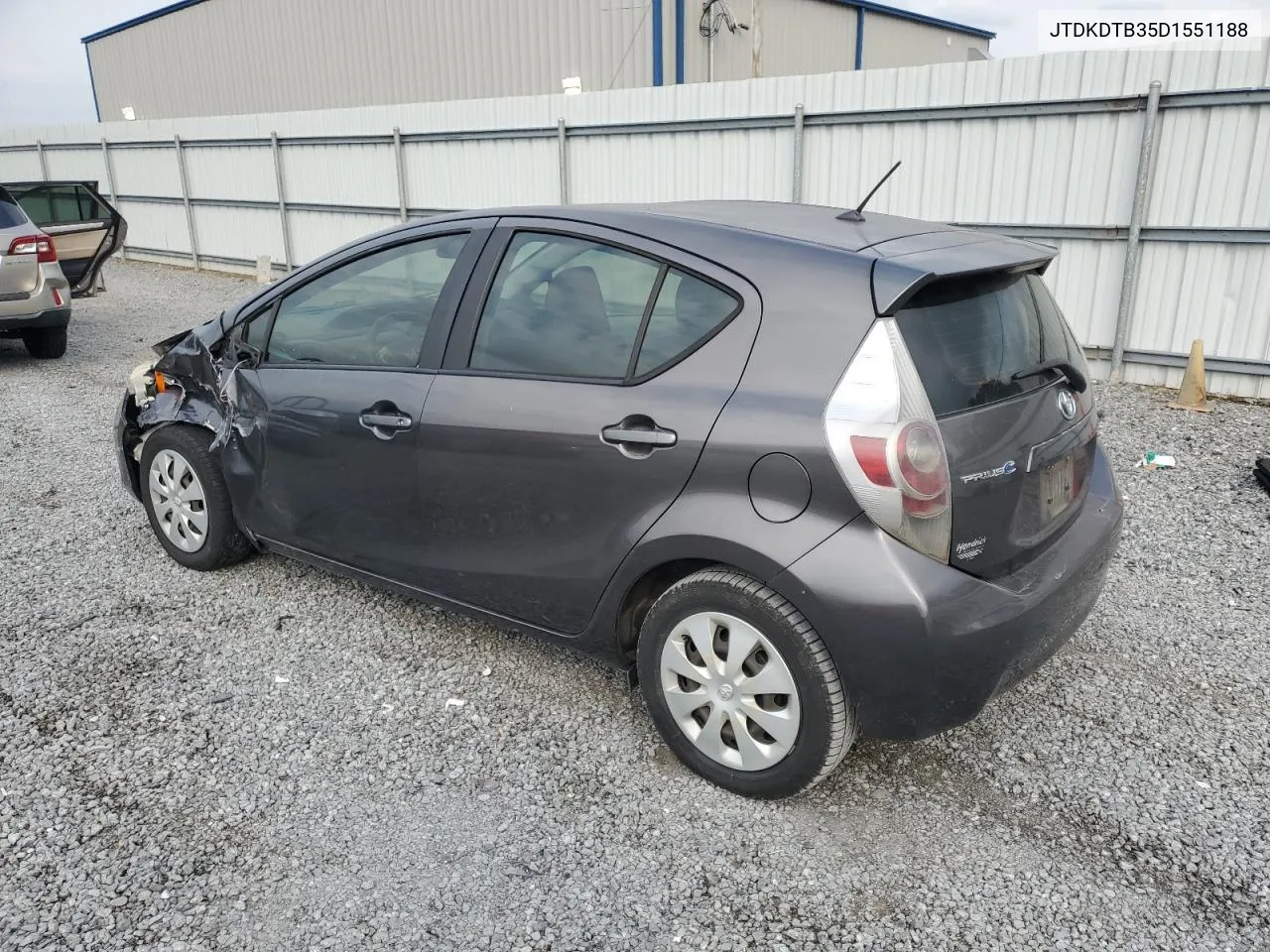 2013 Toyota Prius C VIN: JTDKDTB35D1551188 Lot: 72928504