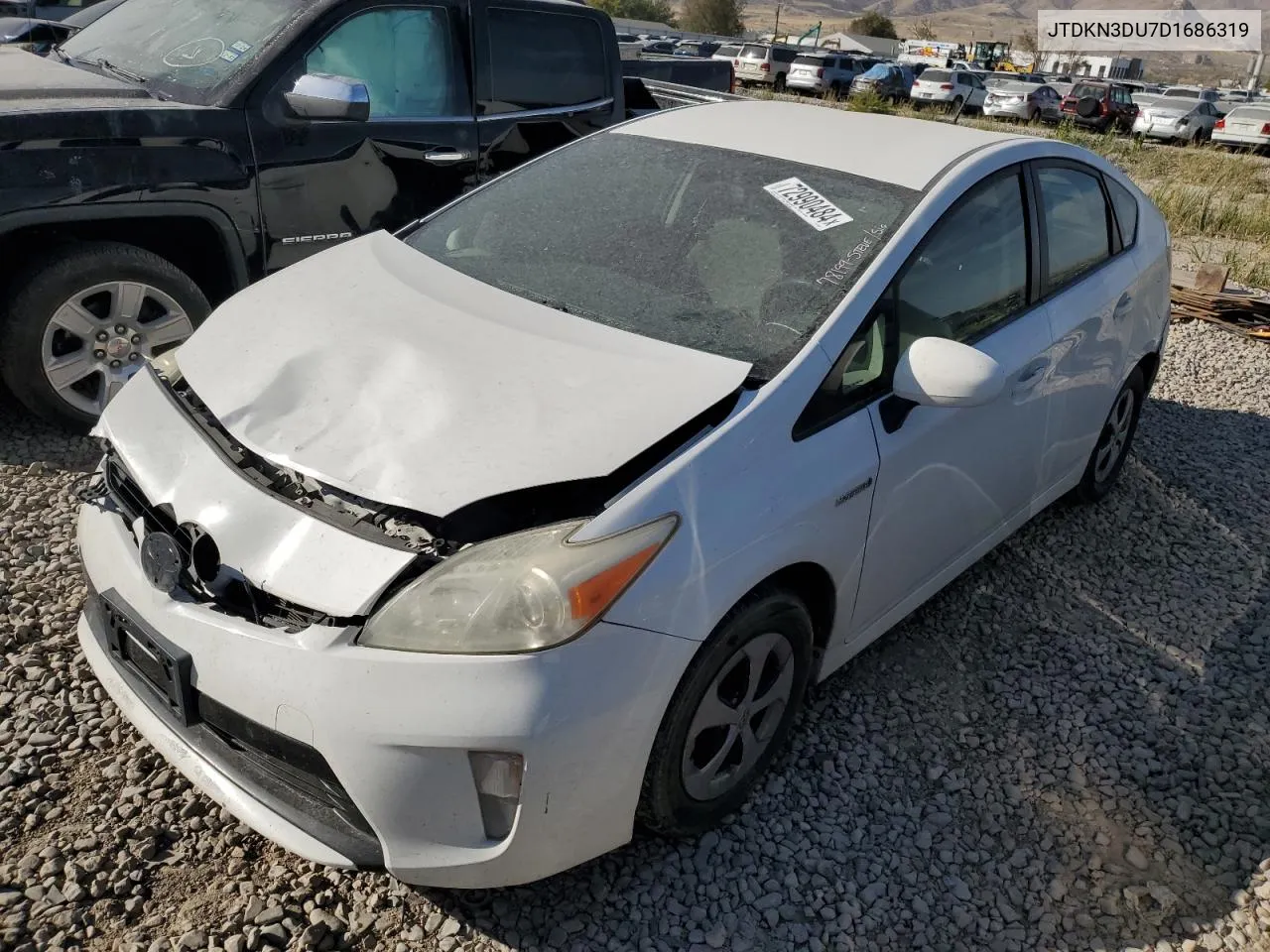 2013 Toyota Prius VIN: JTDKN3DU7D1686319 Lot: 72990484