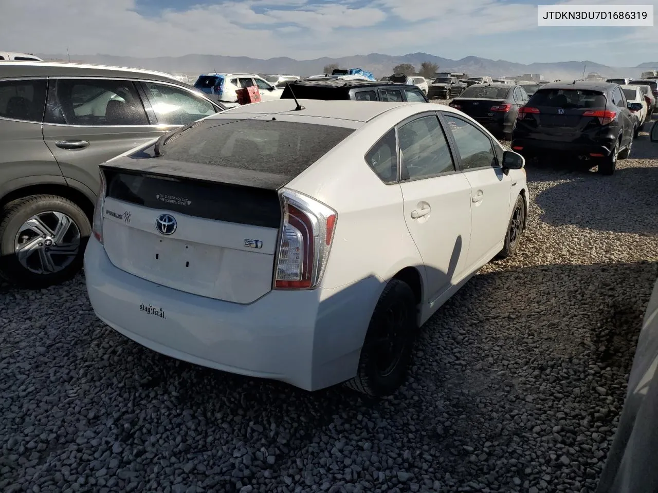 2013 Toyota Prius VIN: JTDKN3DU7D1686319 Lot: 72990484