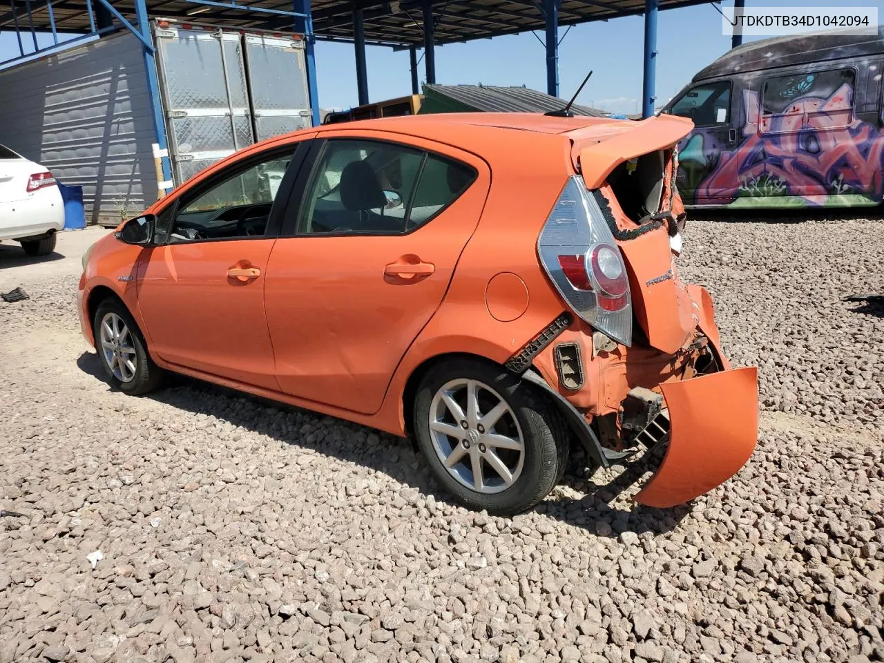 2013 Toyota Prius C VIN: JTDKDTB34D1042094 Lot: 73013474