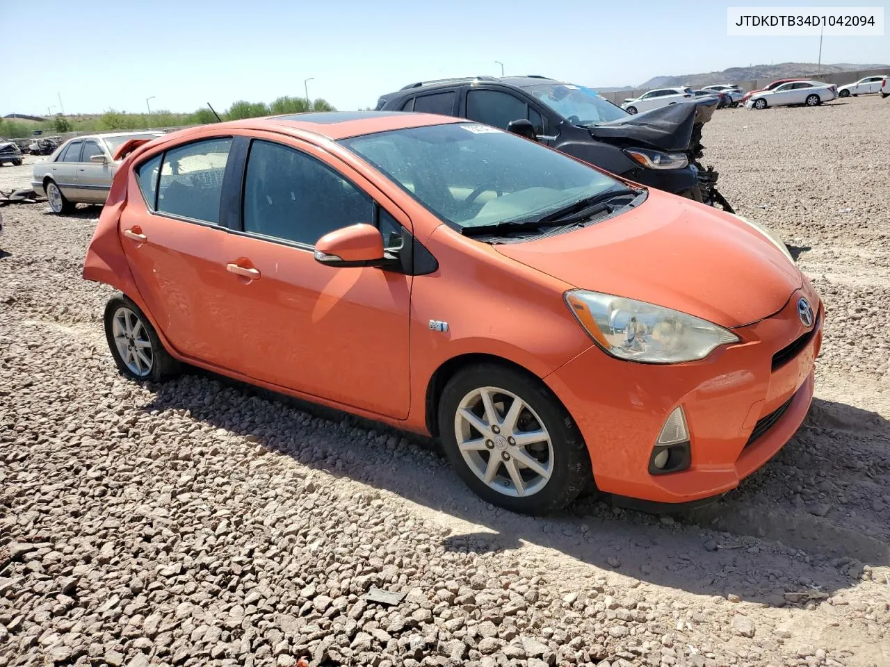 2013 Toyota Prius C VIN: JTDKDTB34D1042094 Lot: 73013474