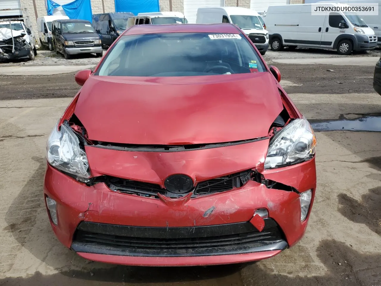 2013 Toyota Prius VIN: JTDKN3DU9D0353691 Lot: 73031954