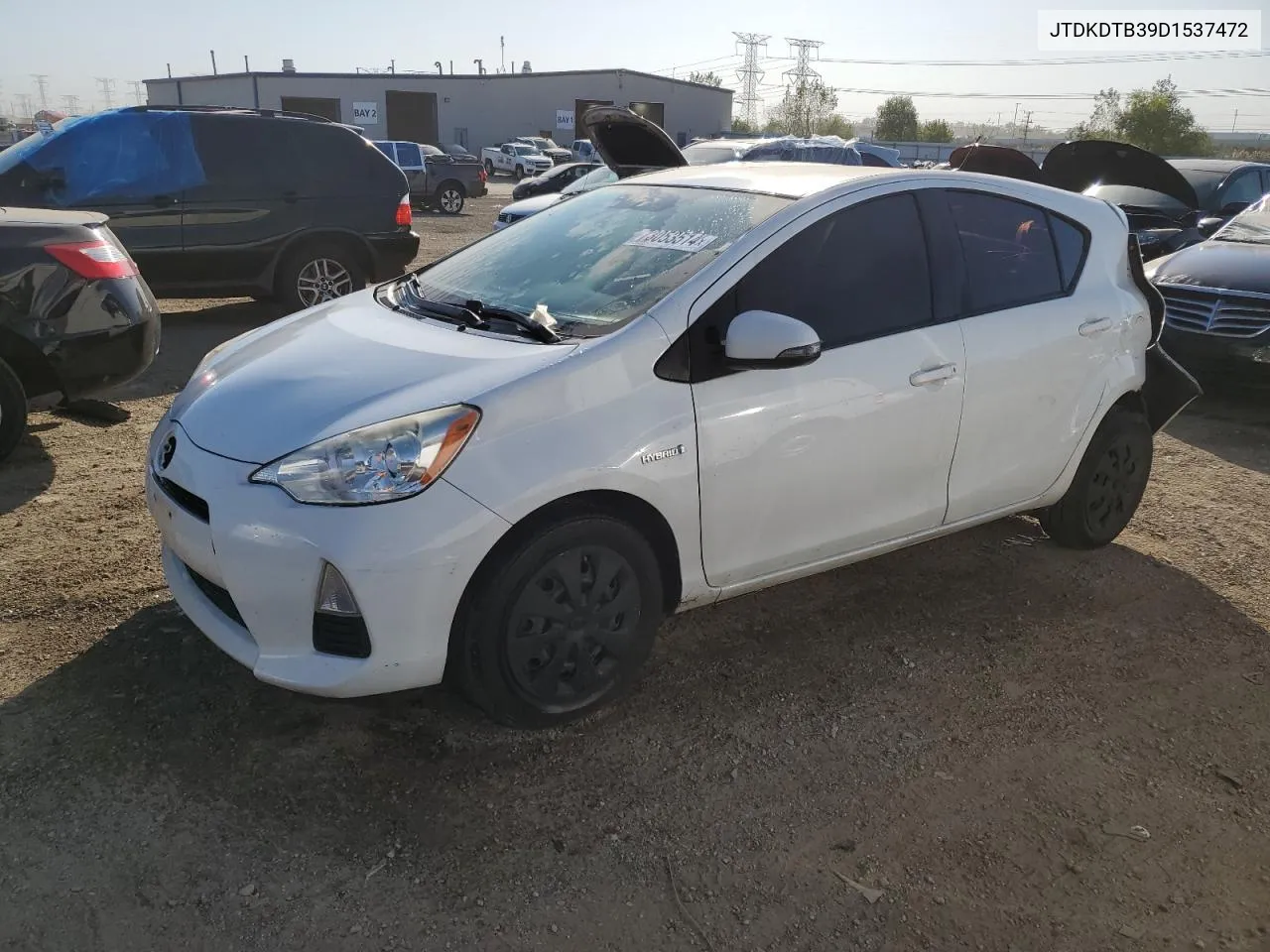 2013 Toyota Prius C VIN: JTDKDTB39D1537472 Lot: 73053514