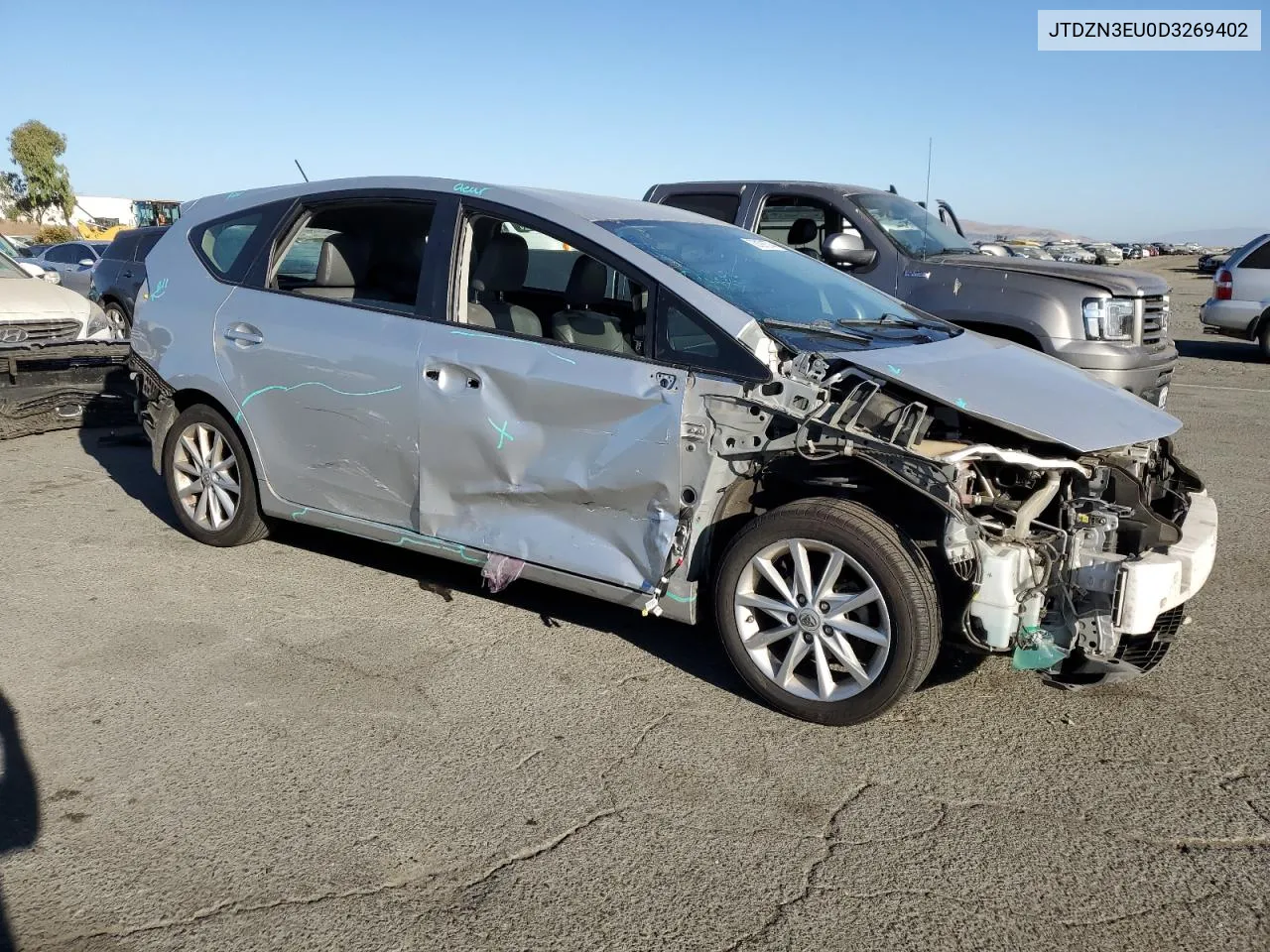 2013 Toyota Prius V VIN: JTDZN3EU0D3269402 Lot: 73191574