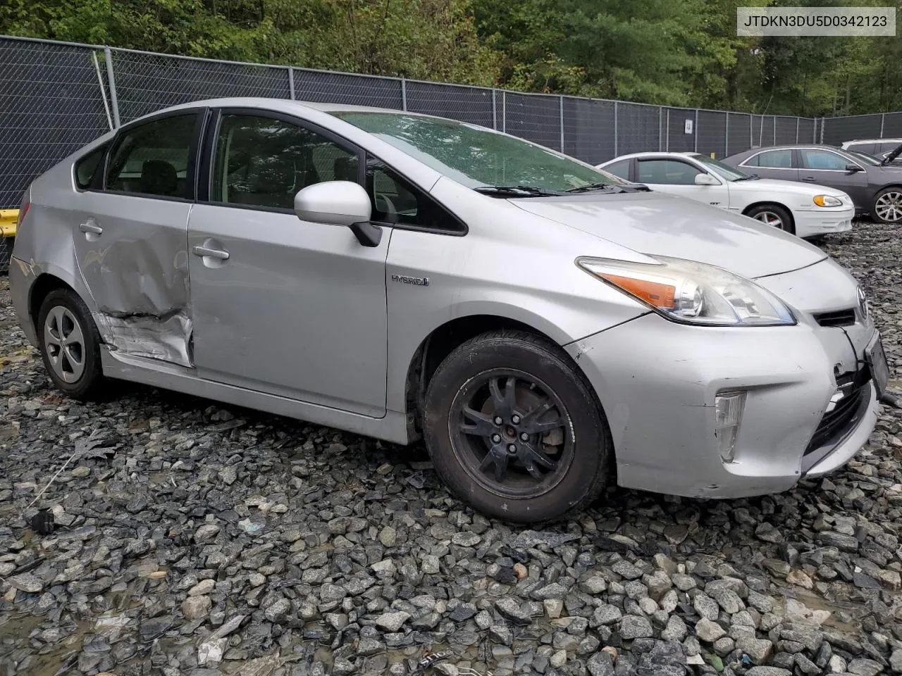 2013 Toyota Prius VIN: JTDKN3DU5D0342123 Lot: 73389054