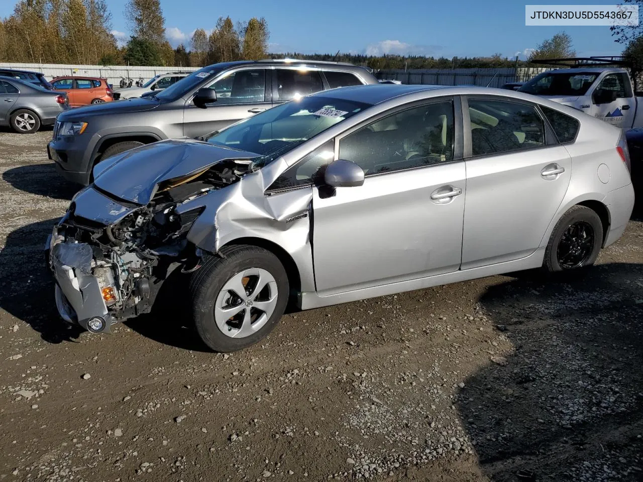 2013 Toyota Prius VIN: JTDKN3DU5D5543667 Lot: 73536734