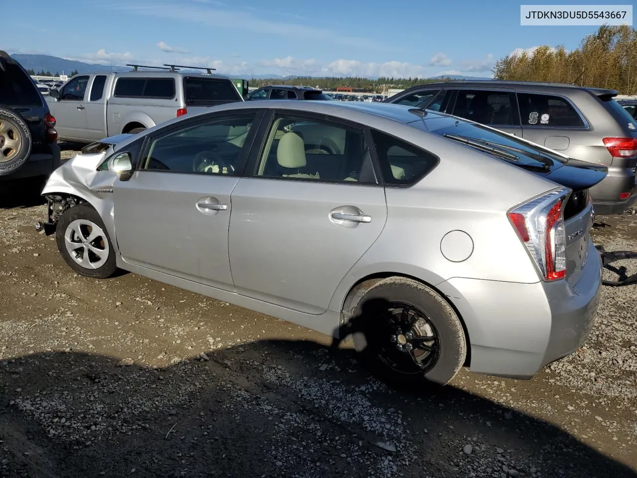 2013 Toyota Prius VIN: JTDKN3DU5D5543667 Lot: 73536734