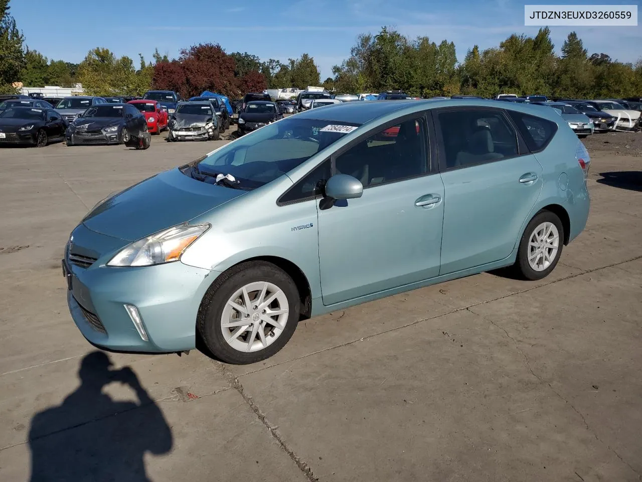 2013 Toyota Prius V VIN: JTDZN3EUXD3260559 Lot: 73540214