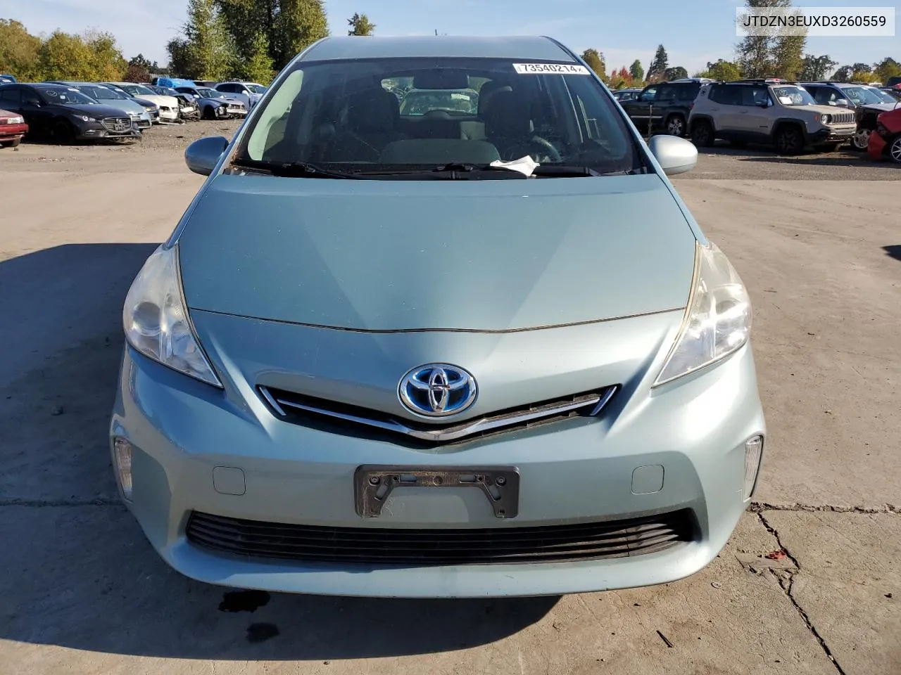 2013 Toyota Prius V VIN: JTDZN3EUXD3260559 Lot: 73540214