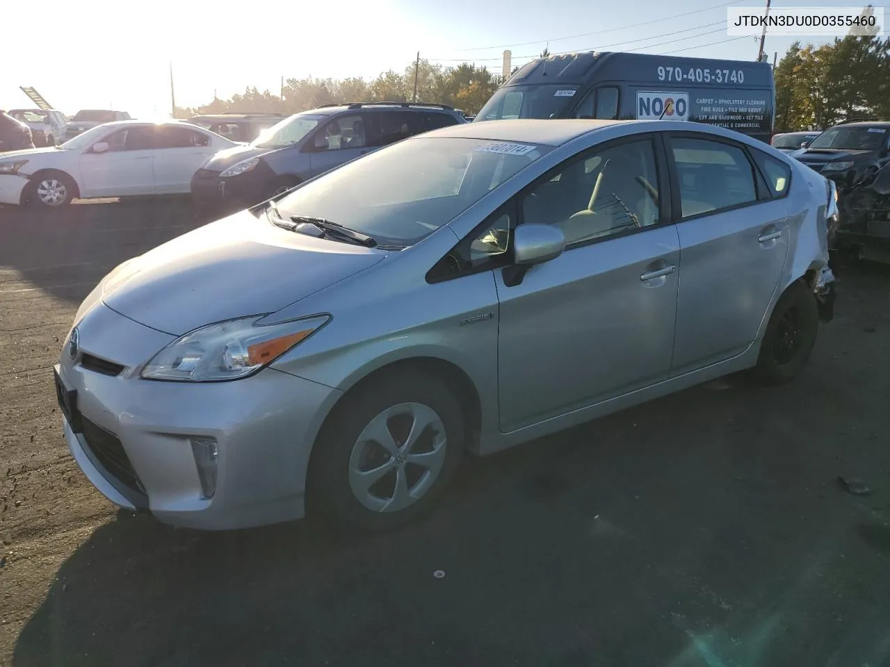 2013 Toyota Prius VIN: JTDKN3DU0D0355460 Lot: 73607014