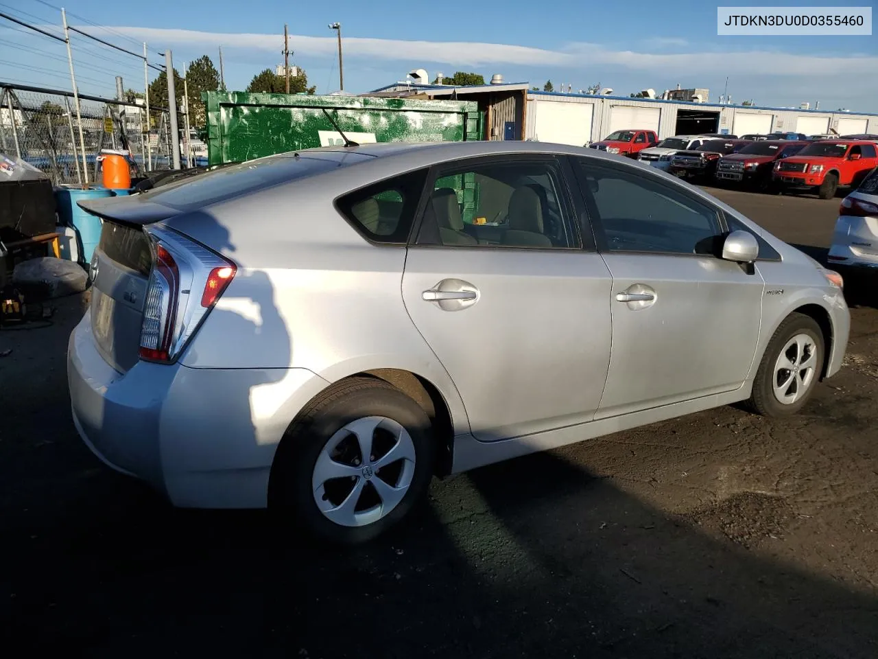 2013 Toyota Prius VIN: JTDKN3DU0D0355460 Lot: 73607014