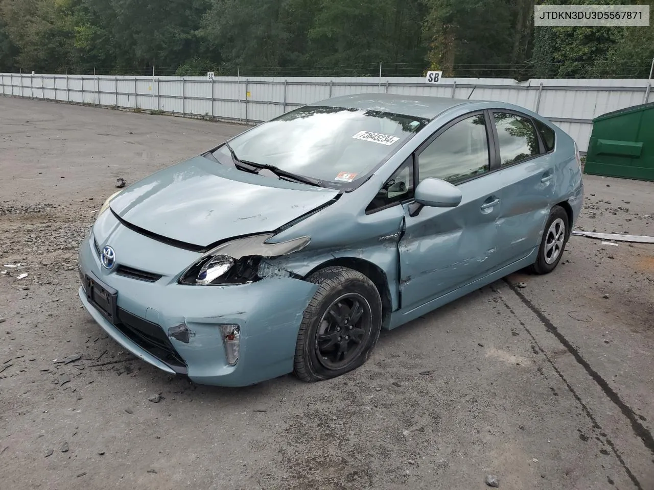 2013 Toyota Prius VIN: JTDKN3DU3D5567871 Lot: 73645234