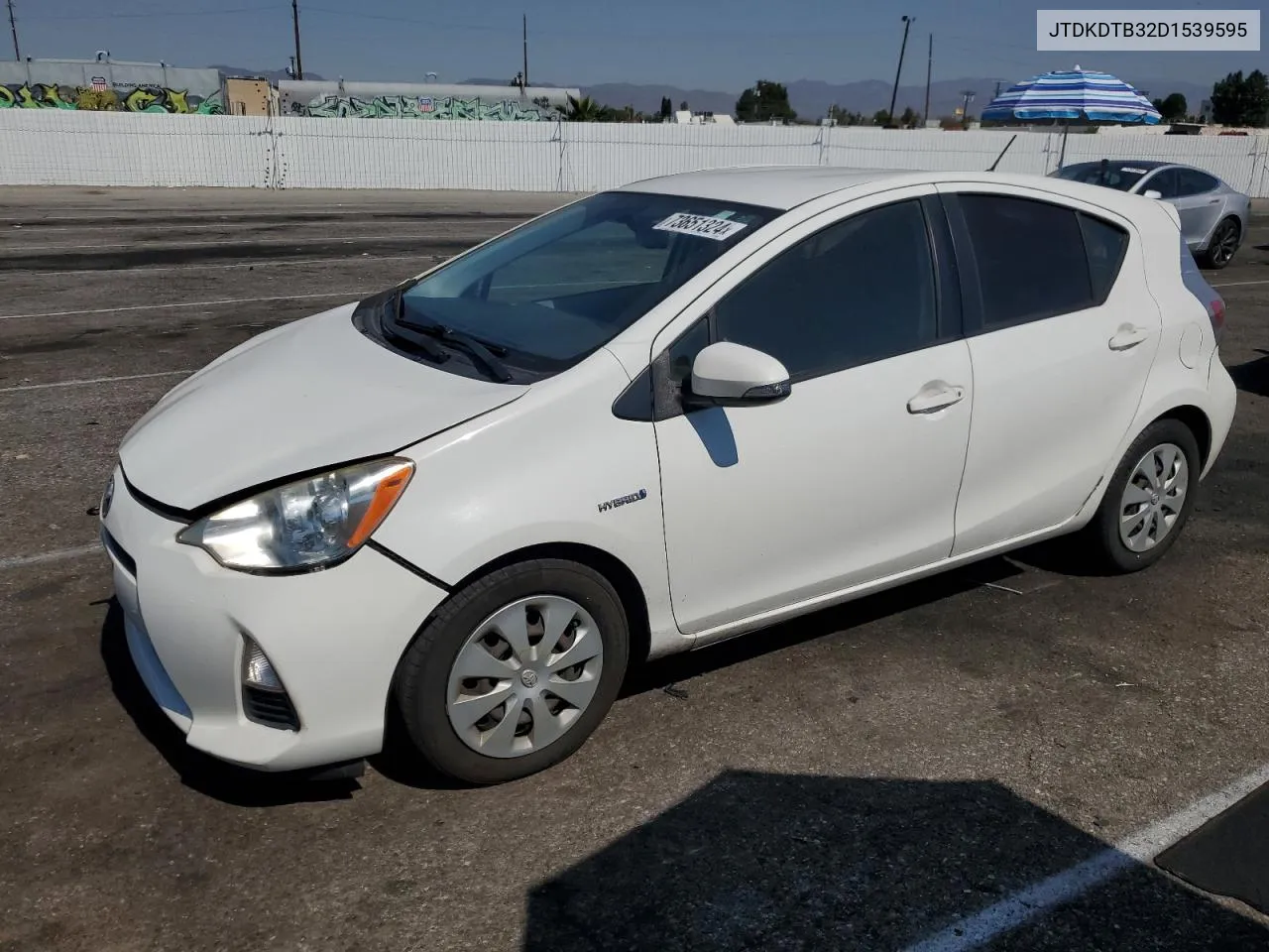 2013 Toyota Prius C VIN: JTDKDTB32D1539595 Lot: 73651324