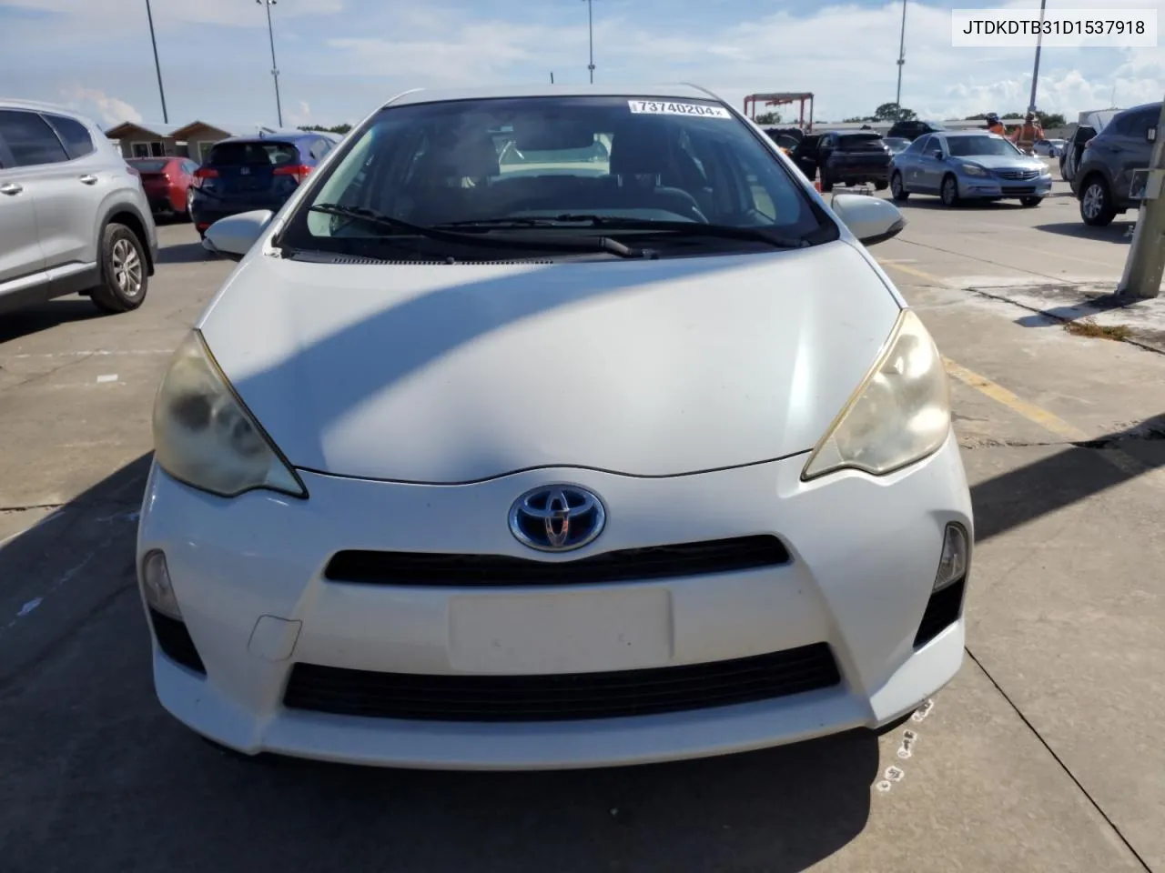 2013 Toyota Prius C VIN: JTDKDTB31D1537918 Lot: 73740204