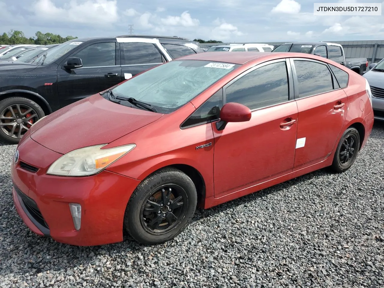 2013 Toyota Prius VIN: JTDKN3DU5D1727210 Lot: 73747584