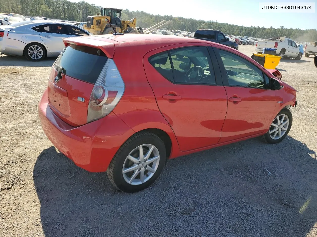 2013 Toyota Prius C VIN: JTDKDTB38D1043474 Lot: 73836934