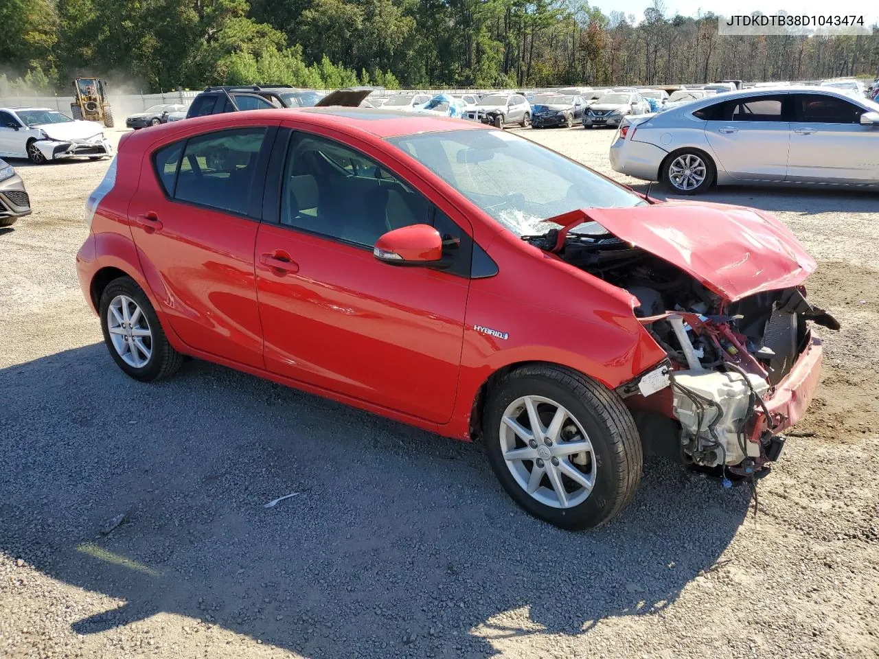 2013 Toyota Prius C VIN: JTDKDTB38D1043474 Lot: 73836934