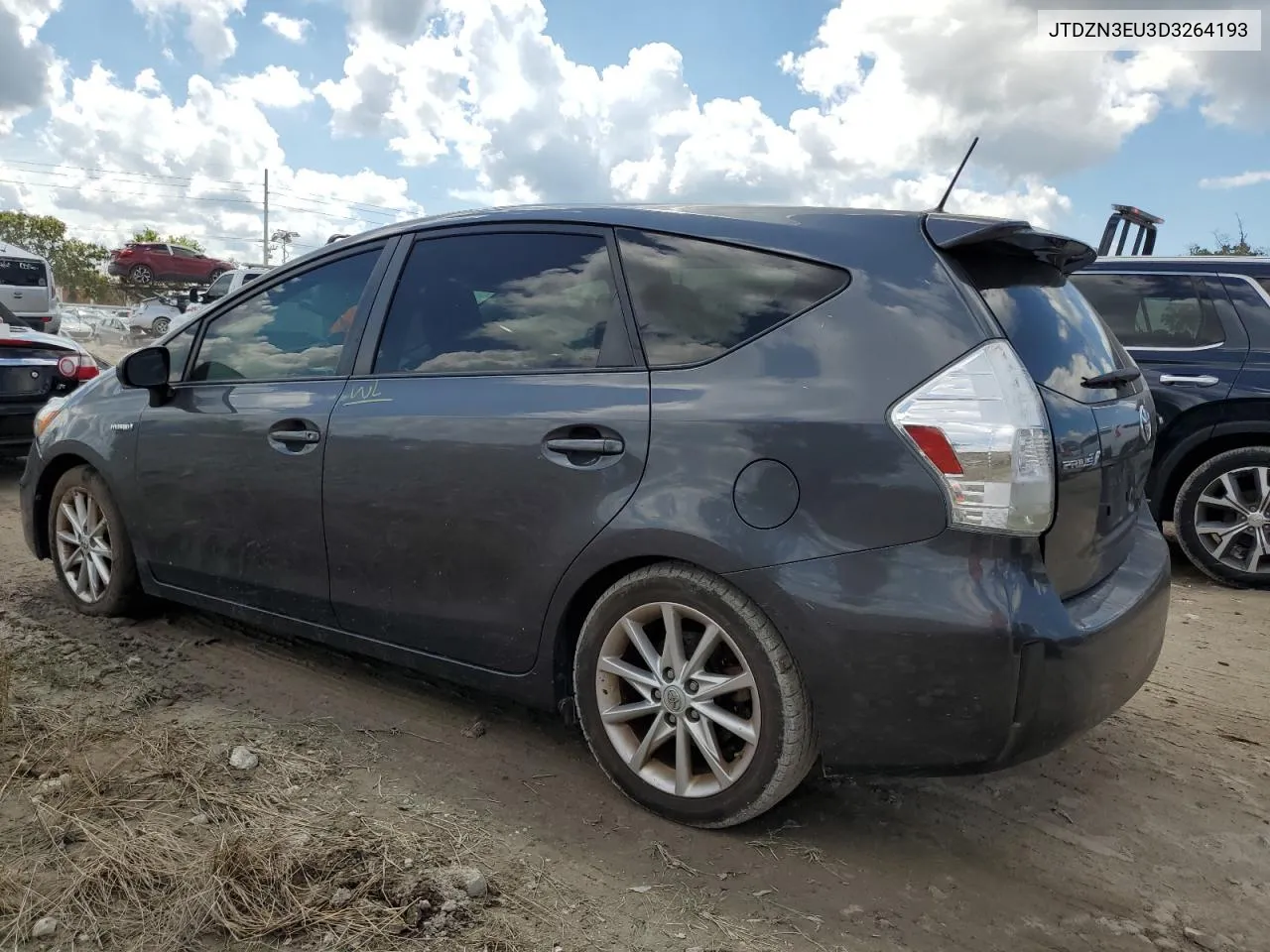 2013 Toyota Prius V VIN: JTDZN3EU3D3264193 Lot: 73926734