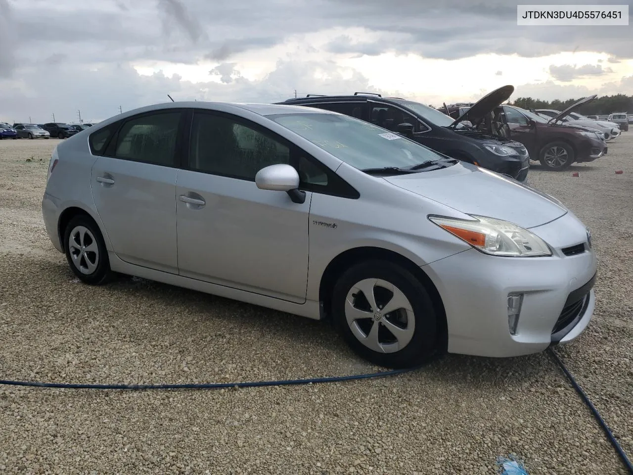 2013 Toyota Prius VIN: JTDKN3DU4D5576451 Lot: 73947494