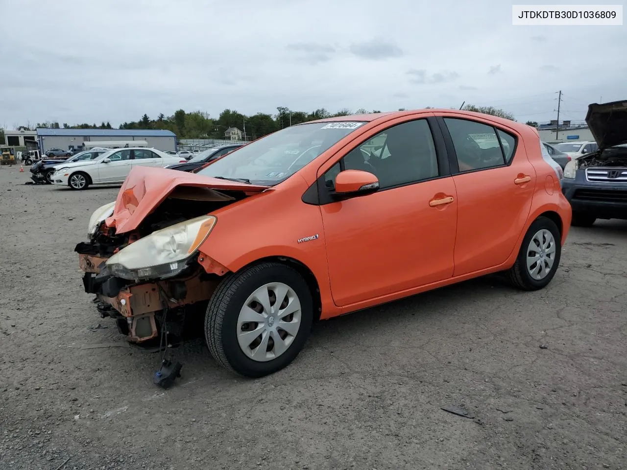 2013 Toyota Prius C VIN: JTDKDTB30D1036809 Lot: 74016464