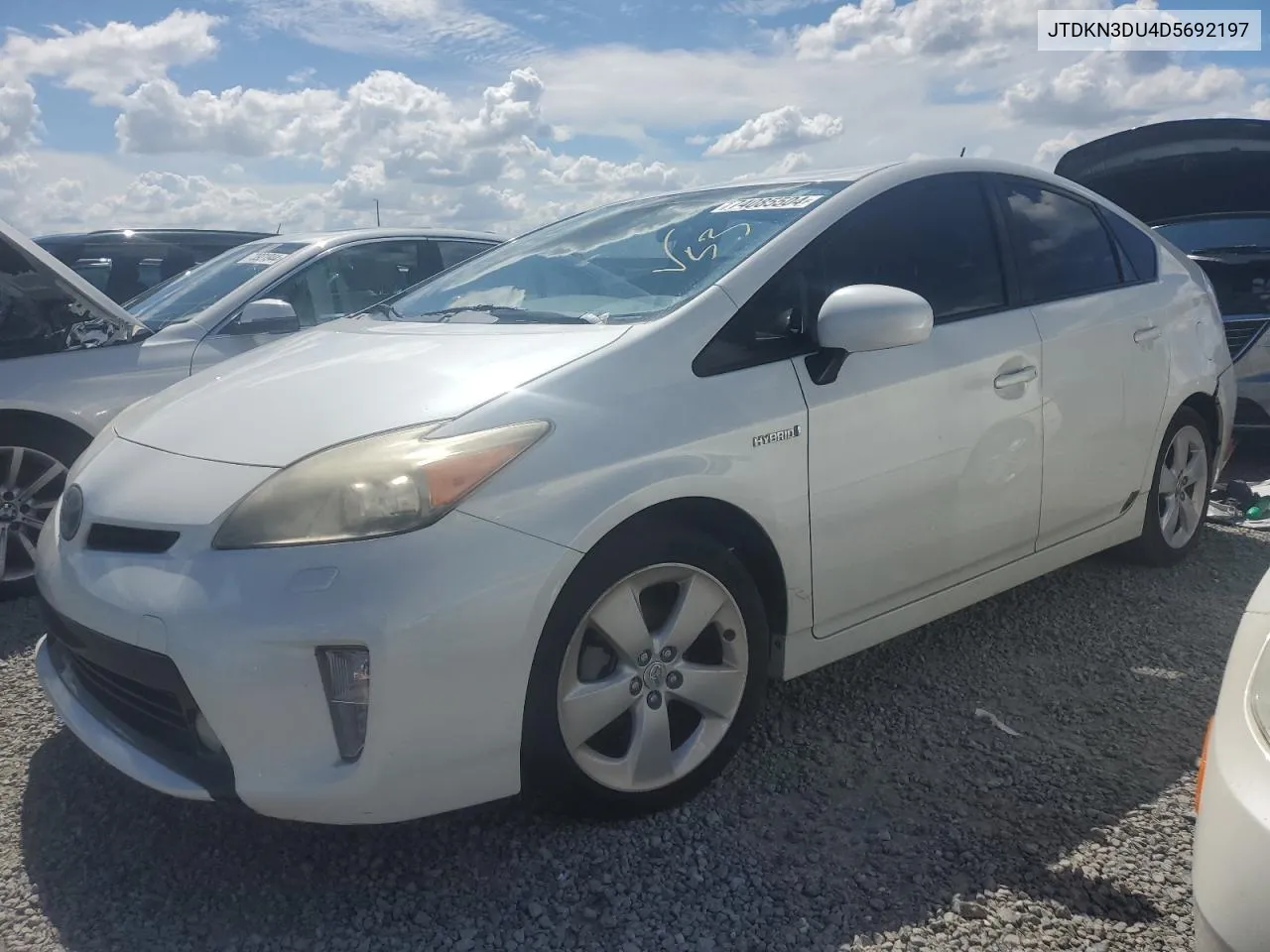 2013 Toyota Prius VIN: JTDKN3DU4D5692197 Lot: 74085504